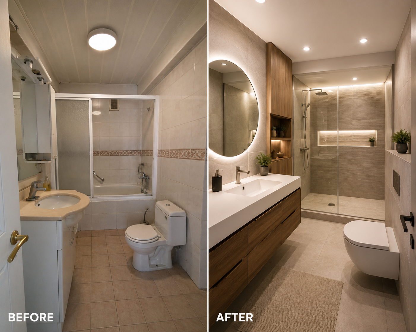 banyo tadilat before after 3