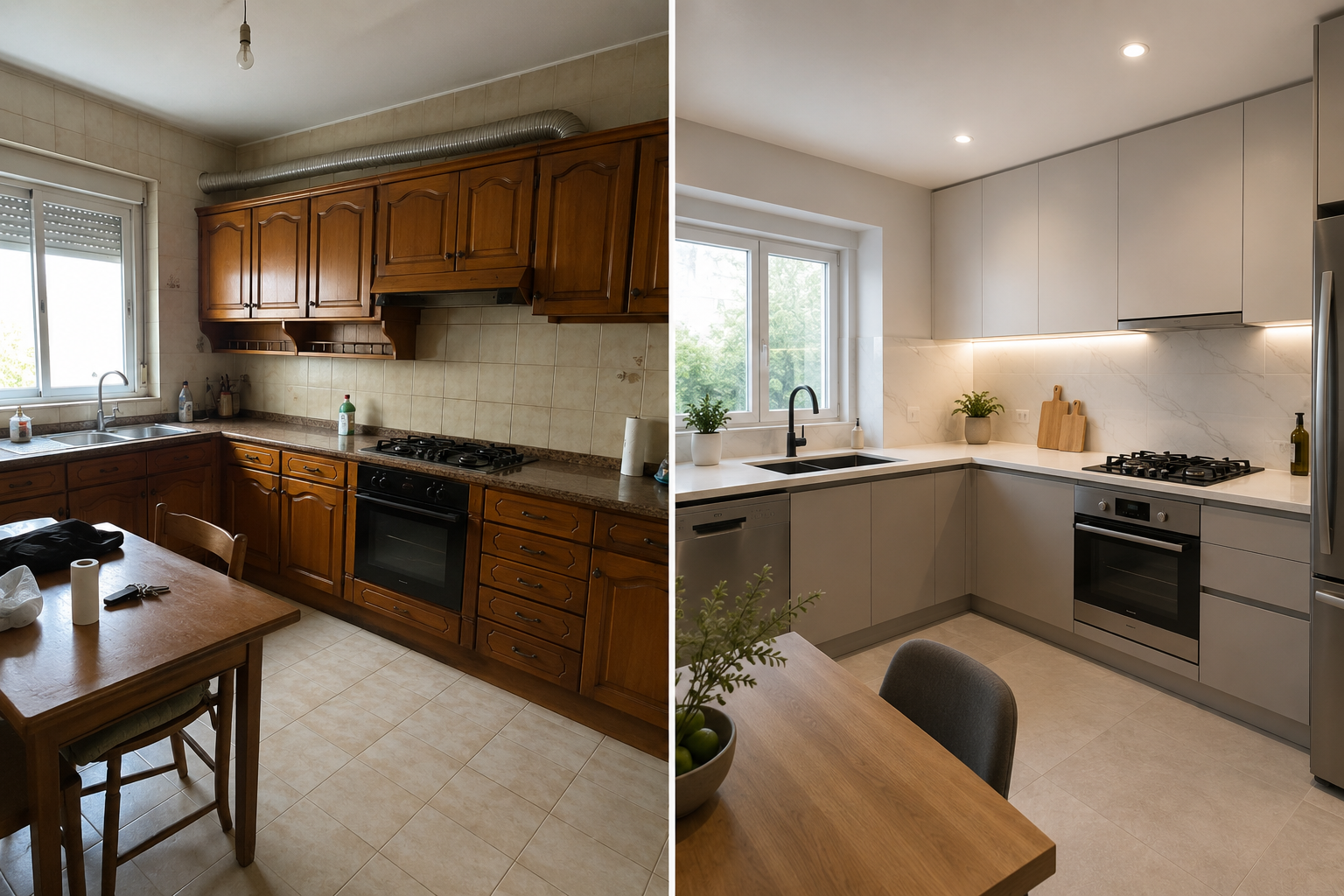 mutfak tadilatı before after 3